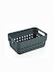 Homestyle Coș de Depozitare Plastic Gri 12x7.5x5cm 1buc