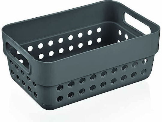 Homestyle Coș de Depozitare Plastic Gri 12x7.5x5cm 1buc