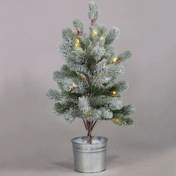 Aca Christmas Decorative Illuminated Tree 55cm Battery Green