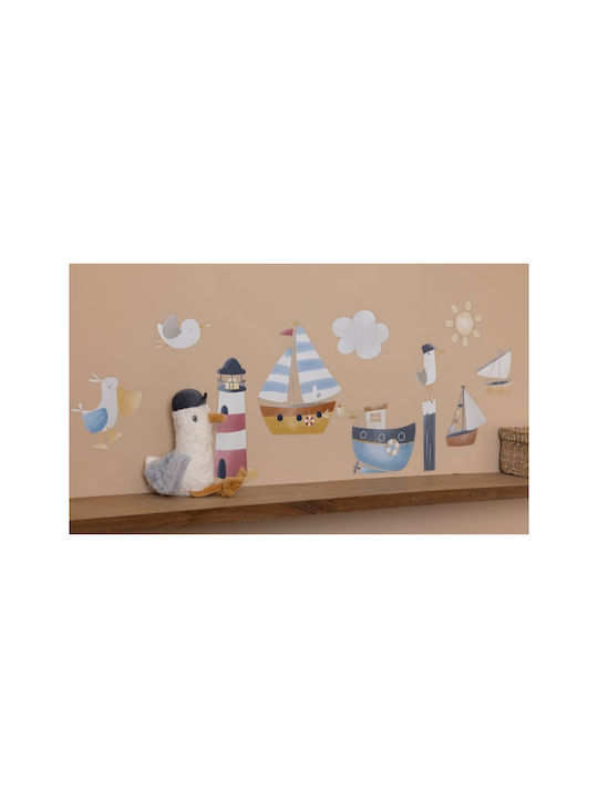 Little Dutch Autocolant Decorativ pentru Copii Perete Sailors Bay 42x30buc