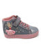 Kids Sneakers High with Scratch & Lights Gray