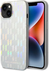 Karl Lagerfeld Iridescent Monogram Ασημί (iPhone 14 Plus) Karl Lagerfeld Iridescent Monogram Ασημί (iPhone 14 Plus)