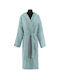 Guy Laroche Casual Hooded Bathrobe Sky