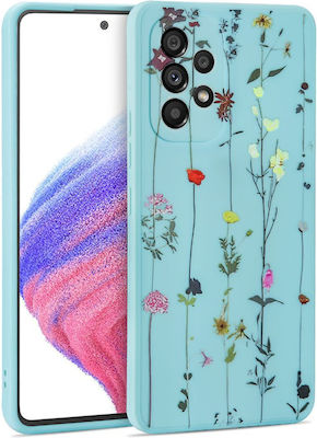 Tech-Protect Mood Umschlag Rückseite Silikon Garden Blue (Galaxy A53) THP1410