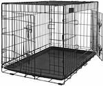 Pupcorn Dog Wire Crate with 2 Doors 76x45x51.5cm