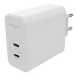 Mophie Φορτιστής Magsafe με 2 Θύρες USB-C 67W Power Delivery Λευκός (409909304)