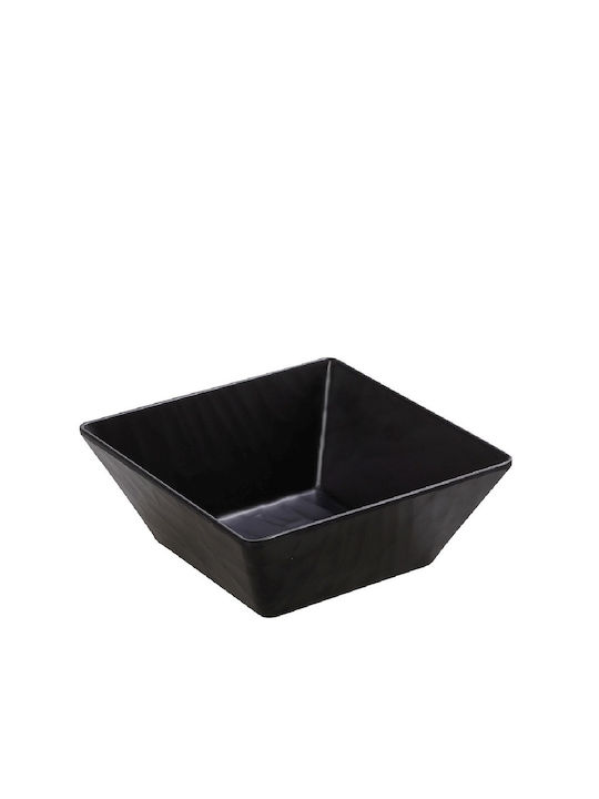 Espiel Wavy Salatschüssel Melamin Schwarz 23x23...