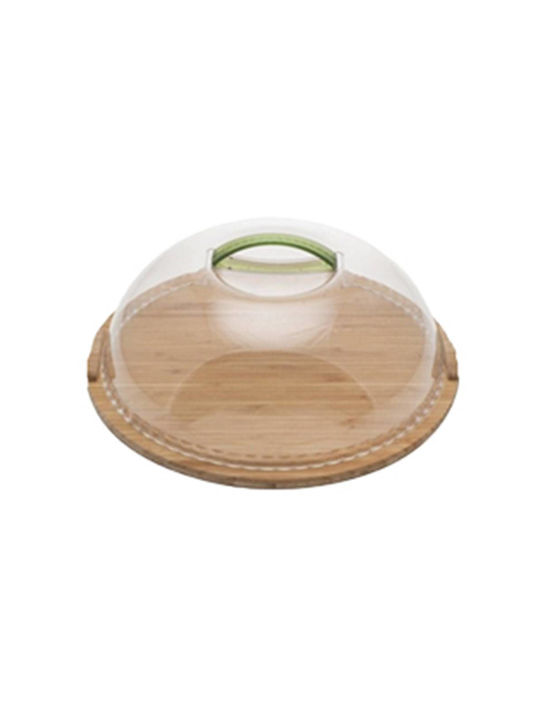 TnS Transparent Plastic Cake Stand with Lid 32x32cm