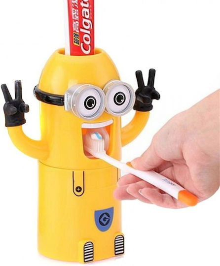 Minions Baza de susținere a periuței de dinți Plastic Galbenă