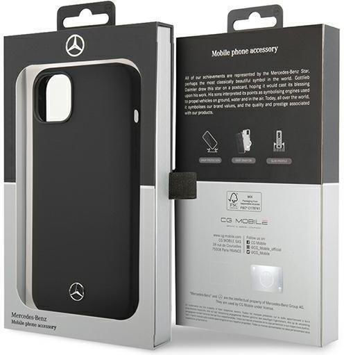 Mercedes-Benz Back Cover Σιλικόνης Μαύρο (iPhone 14 Plus)