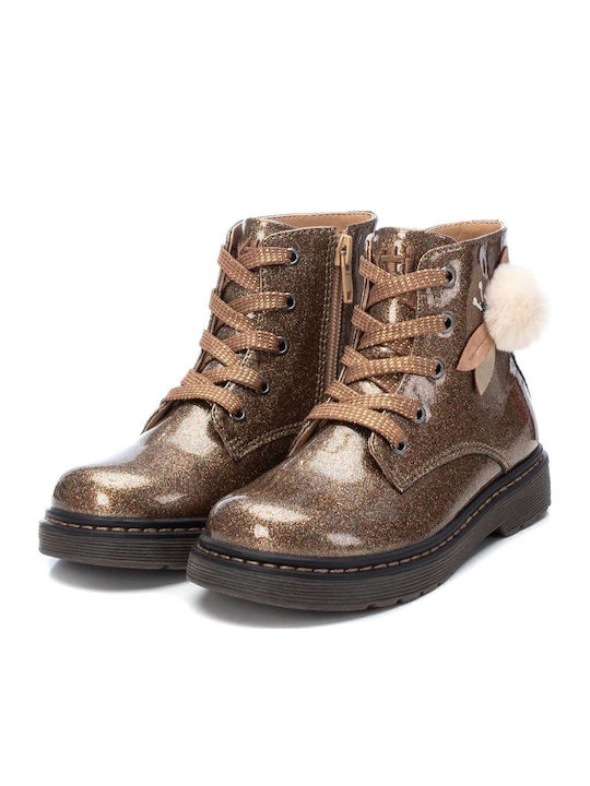 Xti 07 Kinderstiefel aus Lackleder mit Reißvers...