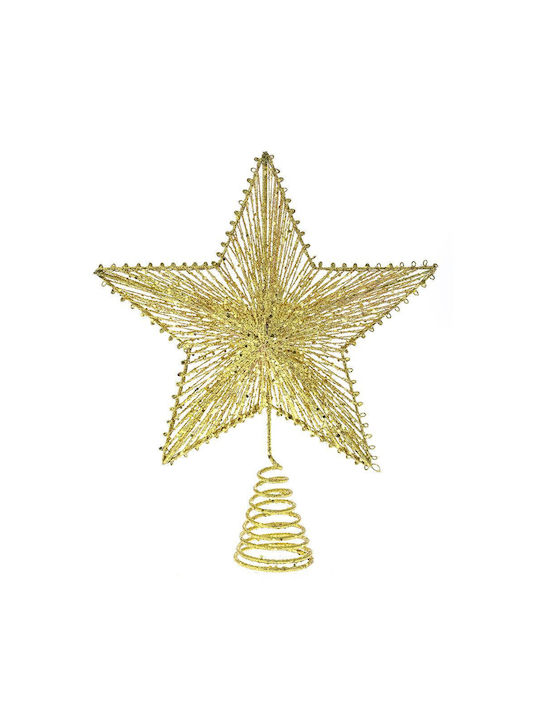 Iliadis Christmas Christmas Tree Topper Ornament Gold 30x25cm