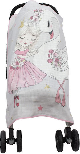 Sevi Bebe Sonnenschirm Kinderwagen Weiß Bamboo Swan