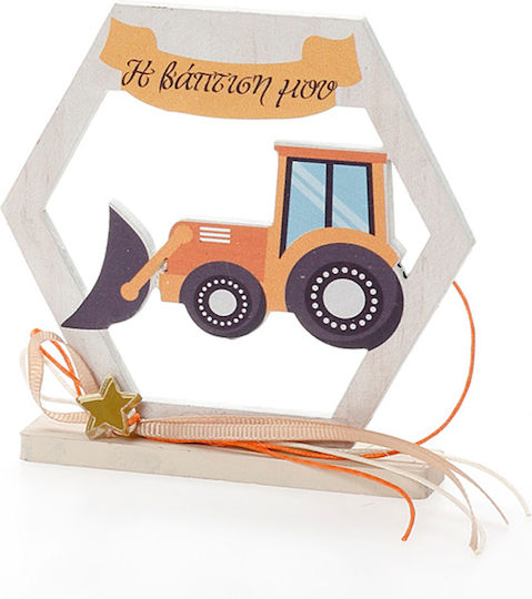 Taufgeschenke mit Dekorativem Traktor aus Holz