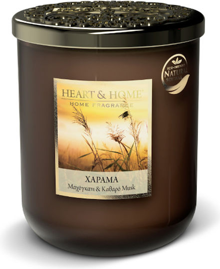 Heart & Home Αρωματικό Κερί Σόγιας σε Βάζο με Άρωμα Χάραμα 320gr