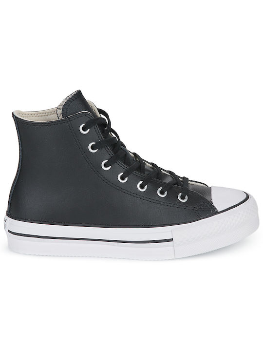 Converse Παιδικά Sneakers High Chuck Taylor All Star για Κορίτσι Μαύρα