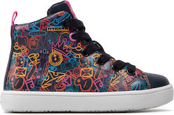 Geox Παιδικά Sneakers High J Kathe G Ανατομικά για Κορίτσι Μπλε