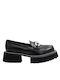 Barlo Leather Women's Loafers in Black Color