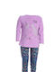 Joyce Kids Set with Leggings Winter 2pcs Lilac