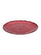 JK Home Decoration Weihnachtliche Teller Glas Rot D32cm.