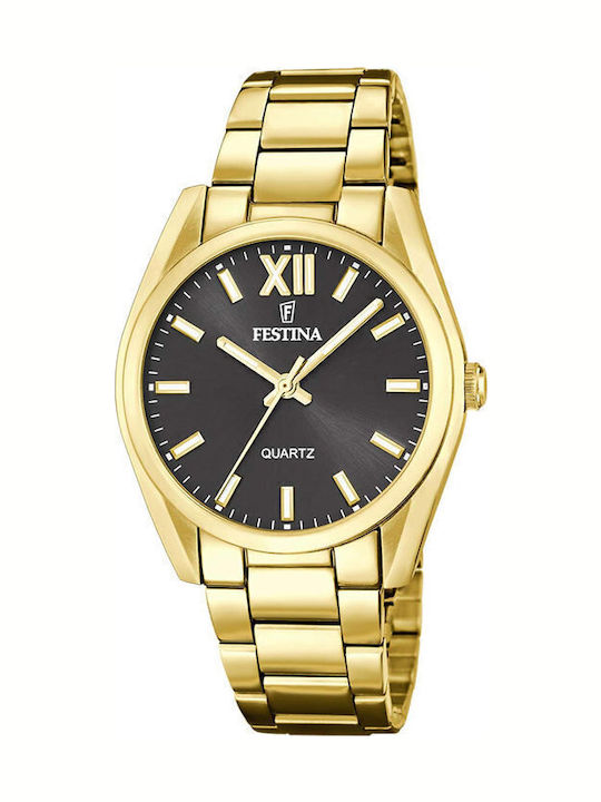 Festina Boyfriend Women's Watch with Gold Metal...