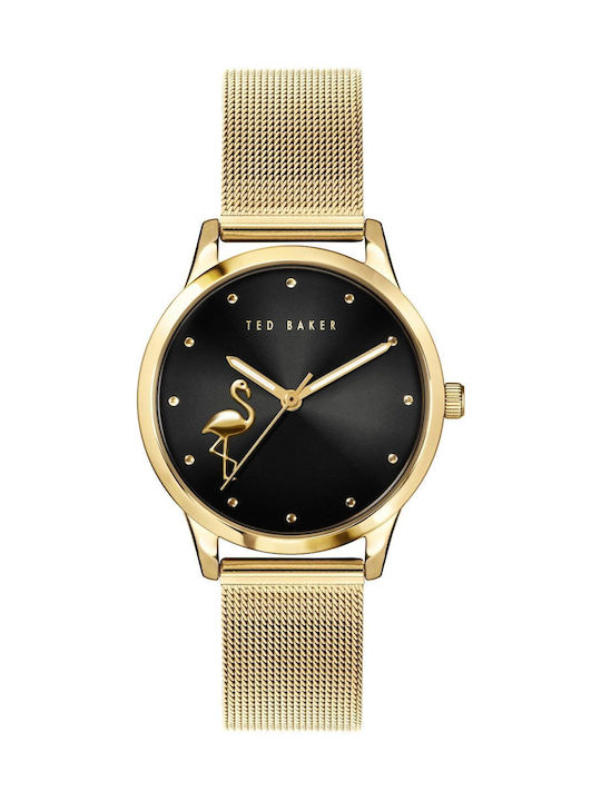 Ted Baker Fitzrovia Uhr mit Gold Metallarmband