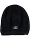 Beanie Unisex Σκούφος με Rib Πλέξη σε Μαύρο χρώμα