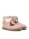 Twins Anatomical Leather Kids Boots with Zipper Pink