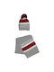 Birba Trybeyond Kids Beanie Set with Scarf Knitted Gray