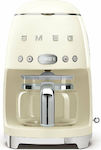 Smeg Programmable Filter Coffee Machine 1050W Beige