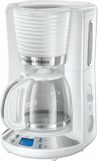 Russell Hobbs Programabilă Mașină de cafea cu filtru 1100W Alb