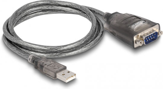 DeLock 61400 Kabel RS232 9-poliger Stecker zu USB-A 1m 1Stück