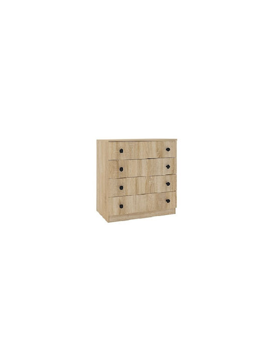 Marea 2 Wooden Chest of Drawers with 4 Drawers 70x38x73cm