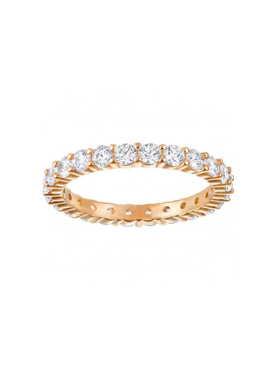 Swarovski Women's Gold Plated Eternity Ring Vit...