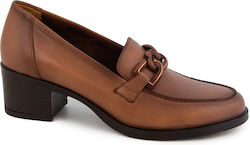 Ragazza Leather Tabac Brown Low Heels
