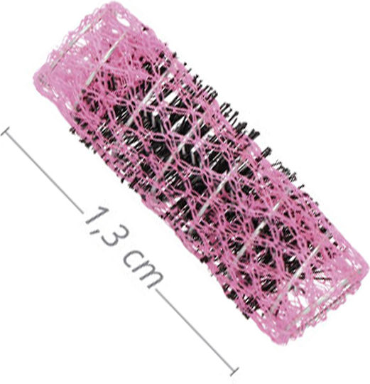 Eurostil Rollers Wire Mesh Roller 13mm in Pink Color 6pcs