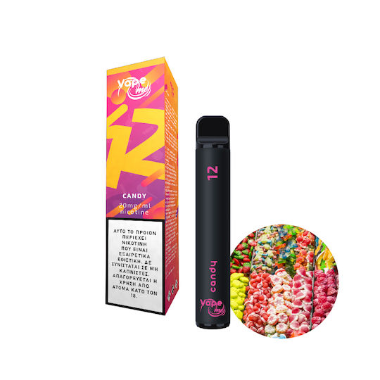 Vape Me Ice Candy #12 Einweg-E-Zigarette 800 Einweg-E-Zigaretten 2ml 2mg Schwarz