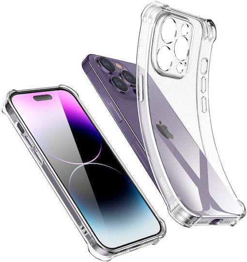 Ugreen Bright Cushion Umschlag Rückseite Silikon Transparent (iPhone 14 Pro)