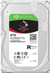 Seagate IronWolf Pro 8TB HDD Σκληρός Δίσκος 3.5" SATA III 7200rpm με 256MB Cache για NAS