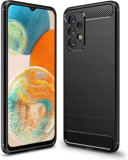 Tech-Protect Rugged Carbon Umschlag Rückseite Silikon Schwarz (Galaxy A23 4G / Galaxy A23 5G Galaxy A23 4G / Galaxy A23 5G)