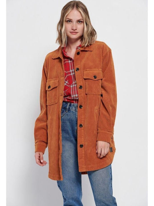 Damen Copper Overshirt Oversized