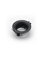 Adeleq Round Metallic Recessed Spot with Socket GU10 Black 8.6x8.6cm. 1pcs