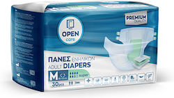 Open Care Incontinence Diapers Medium 30 Units