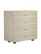 Wooden Chest of Drawers with 4 Drawers Sonoma 80x40x83cm