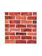 3D Wall Panels Adhesive Red 30x30cm