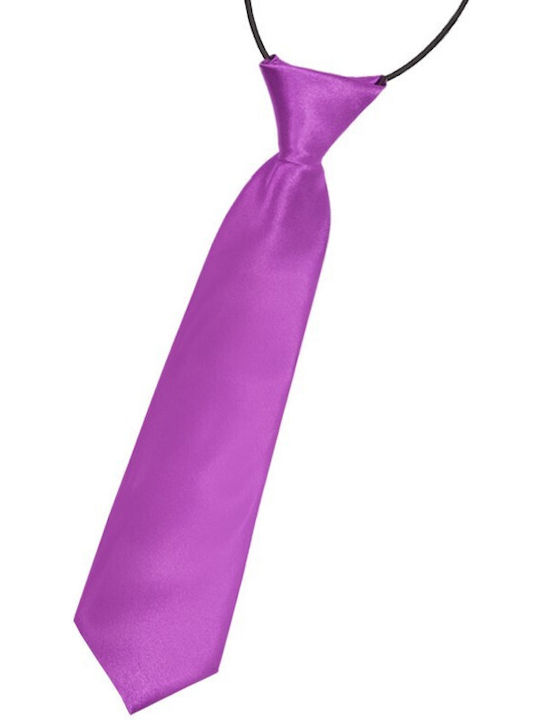 Epic Ties Für Kinder Krawatte mit Gummi Lila 27cm