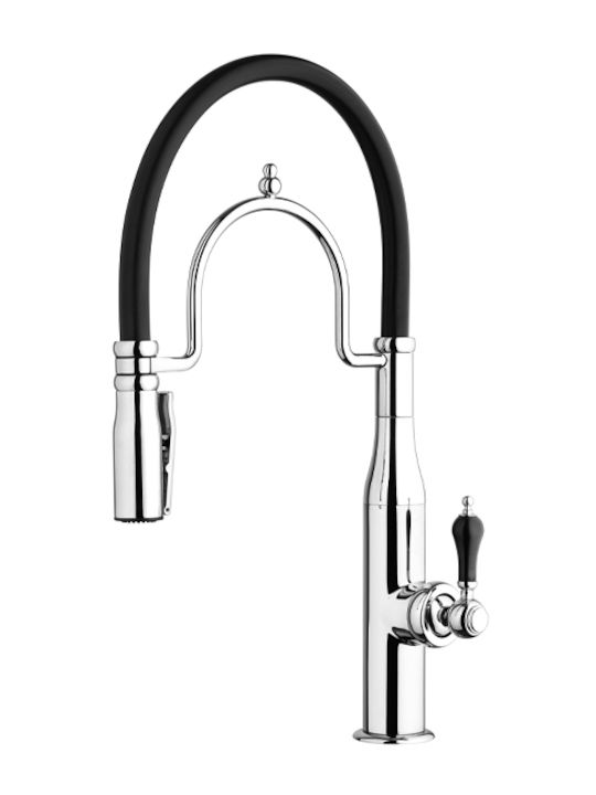 Paini Kitchen Faucet Counter Flexible Silver