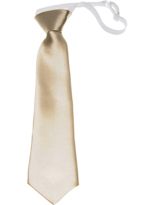Victoria Kids Tie with Elastic Band Beige 28cm