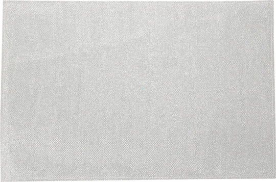 JK Home Decoration Σουπλά Πλαστικό Ασημί 45x30cm