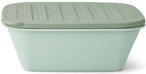 Liewood Franklin Cutie De Prânz Pentru Copii Din Plastic Franklin Dusty Mint Faune Verde Mix